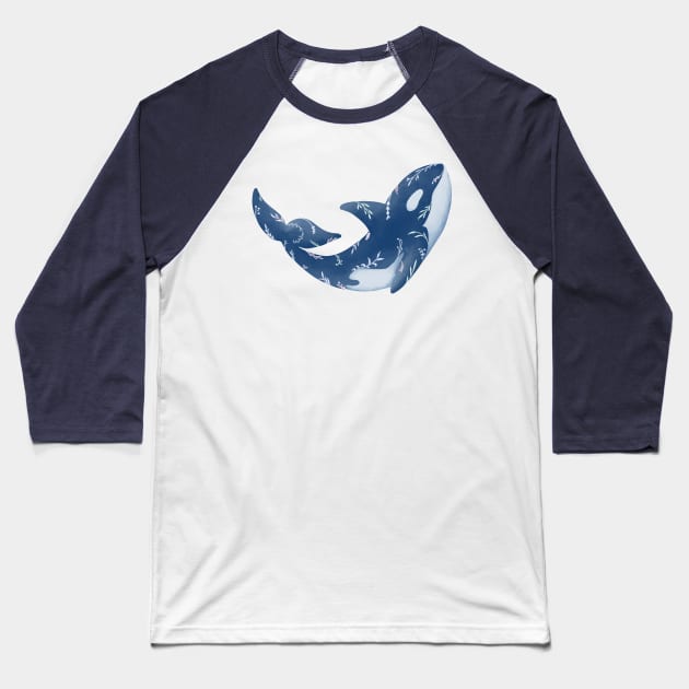Free Whale Baseball T-Shirt by Little Cristina